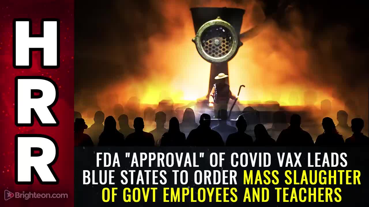 FDA Vaccine “Approval” - The Mass Slaughter Of Teachers, Workers And First Responders
