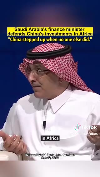 Saudi Arabia's finance minister defends China's investments in Africa...