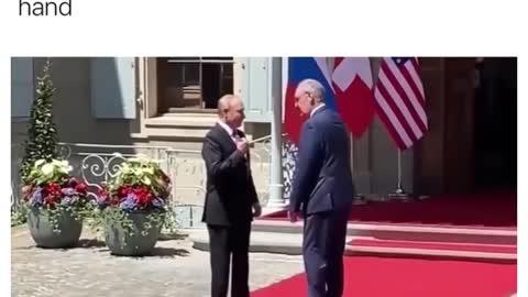 Back then when Putin tried to shake hands.