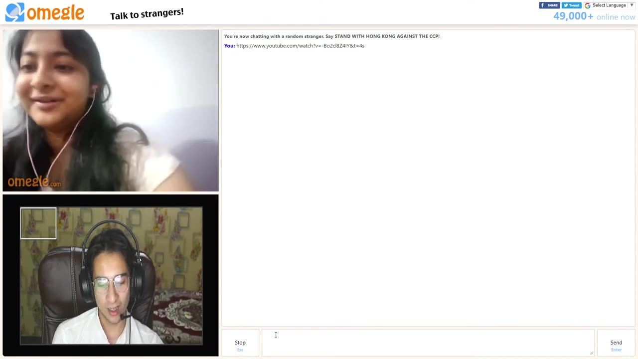 OMAGLE HI OMEGLE HAI BHAIYA FT. Indian Guy'