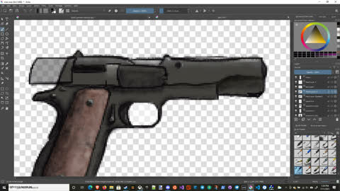 Digital Art Time-lapse Laser Pistol