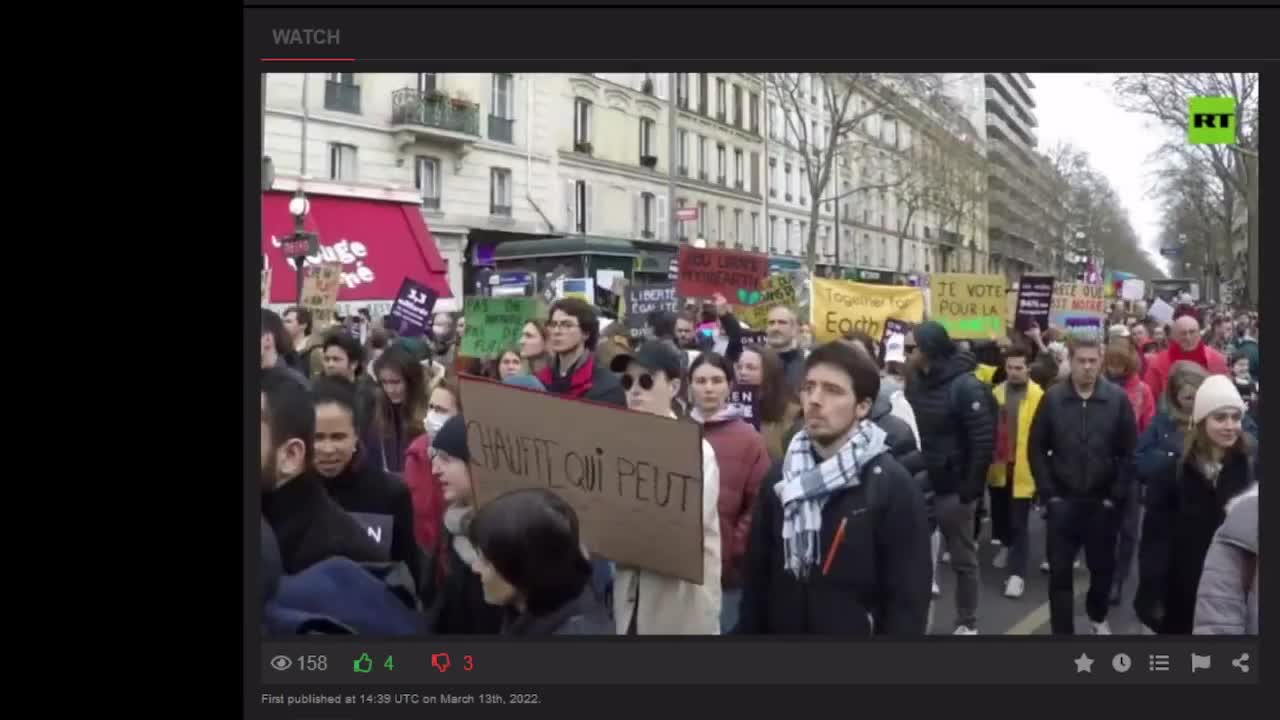 CLIMATE ACTIVISTS HIT PARIS STREETS