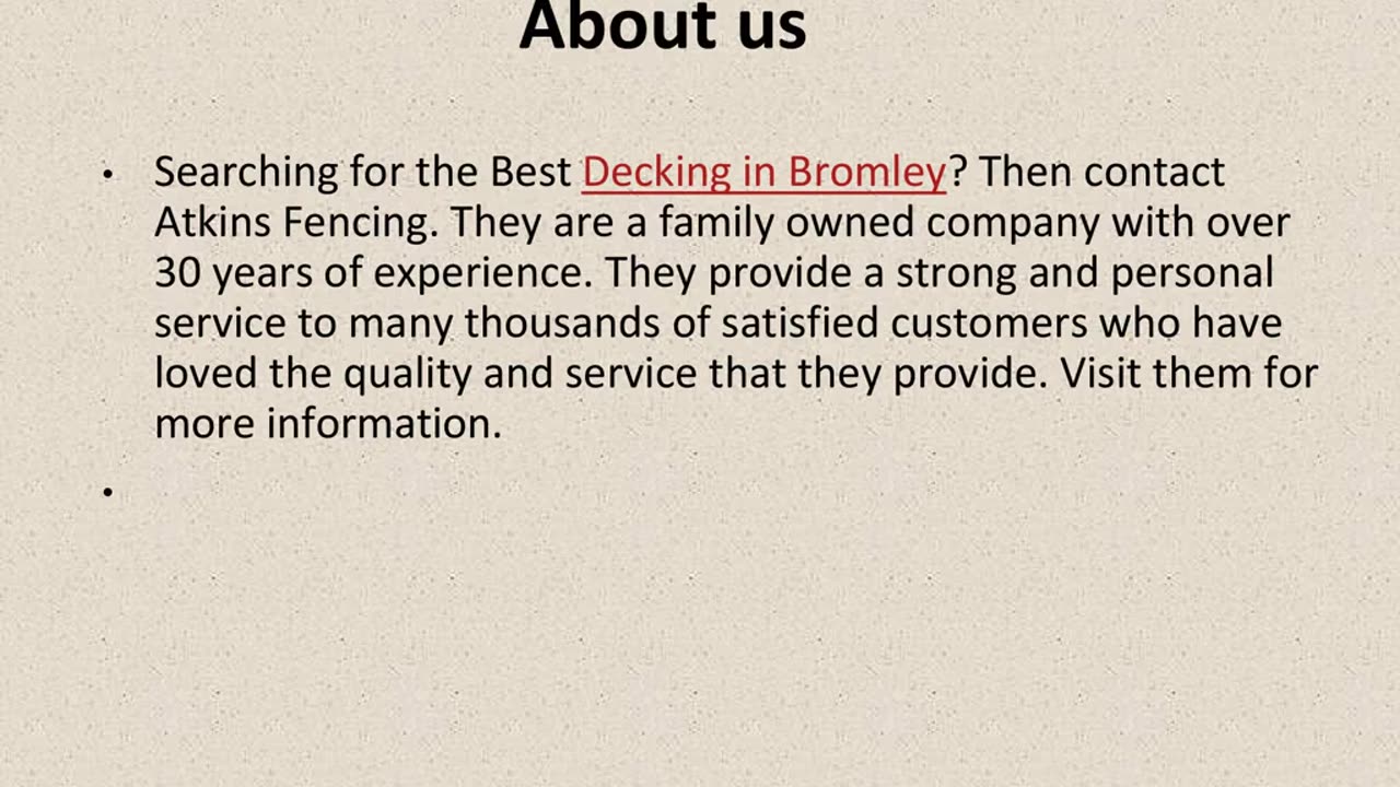 Get The Best Decking in Bromley.