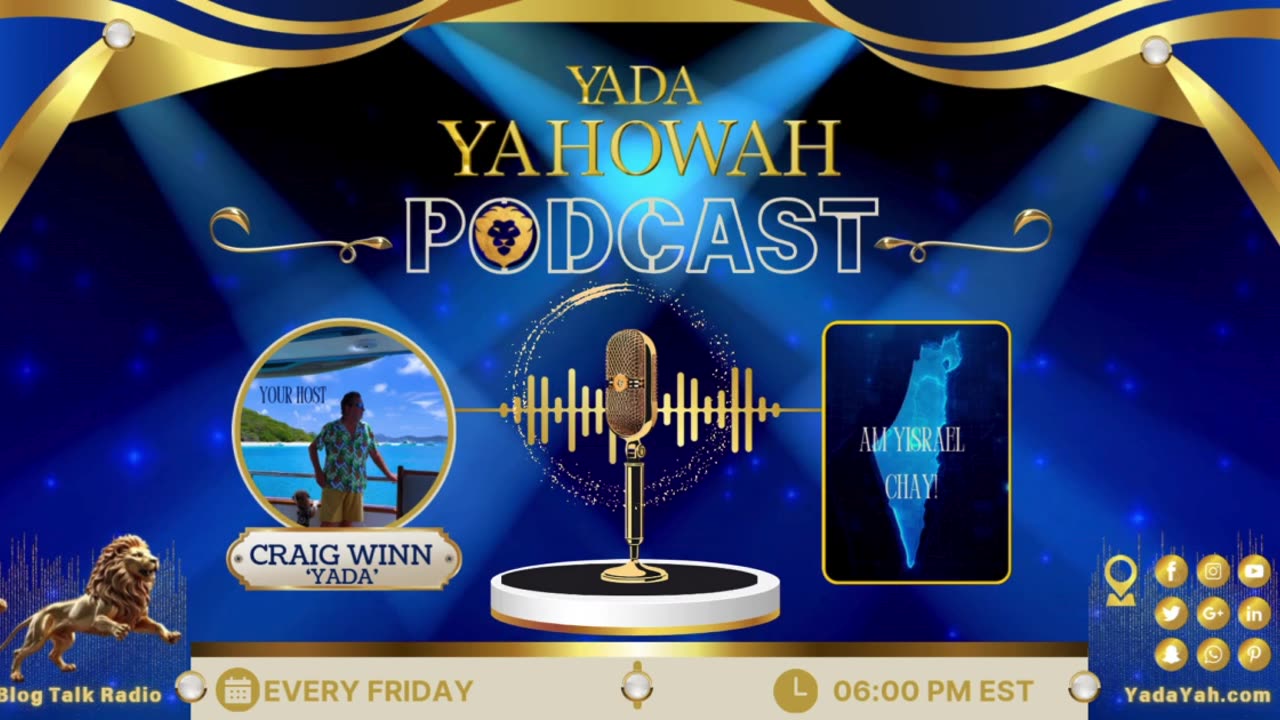 Join us tonight on Yada Yah Radio! 6 pm EST / 1 AM Israeli ST