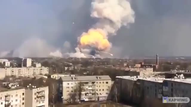 Russian airstrike on Ukrainian military targets