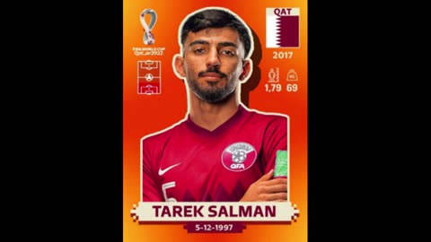 FIFA PANINI WORLD CUP 2022 NATIONAL FOOTBALL TEAM OF QATAR