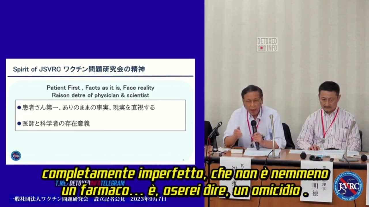 Dr. Masanori FUKUSHIMA, sui "vaccini a m-RNA"- Arma biologica, essi sono un grave problema.