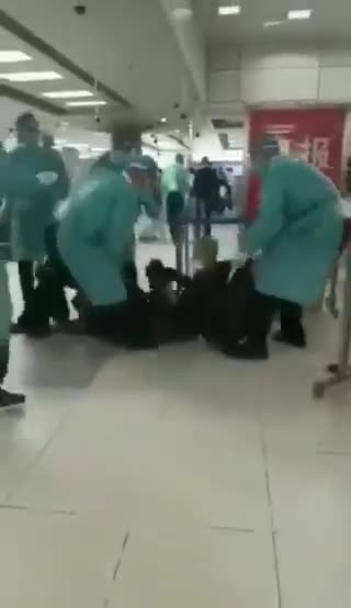 Consequences of a positive PCR test at a Chinese airport...