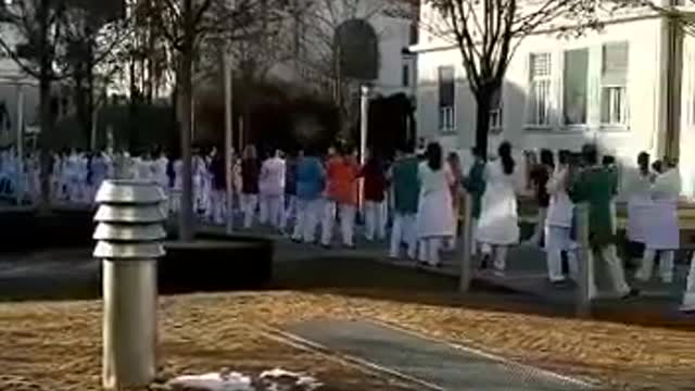 Hospital staff makes a video?