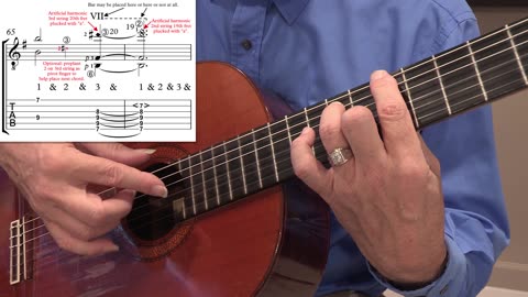 Technique Left-Hand, Part 2 (slow section). Video 24: m65-66, Version J