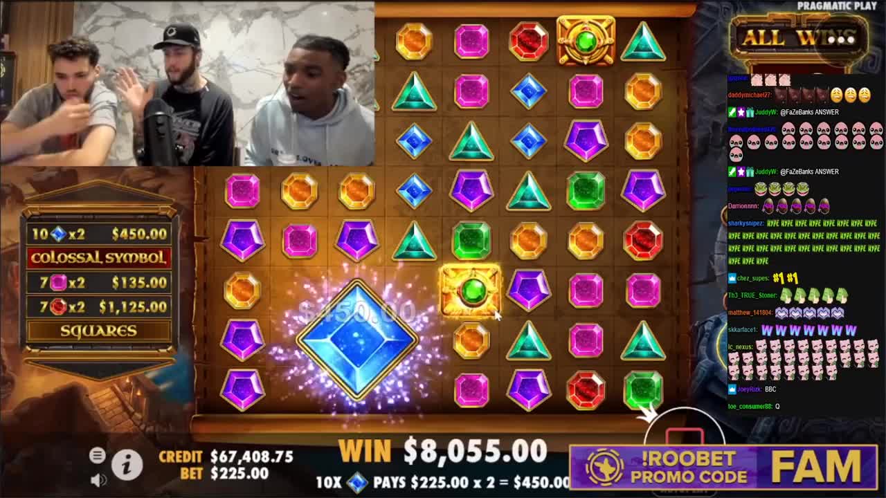 Faze Banks, Adin Ross & B. LOU WIN $200000 drunk gambling! So funny