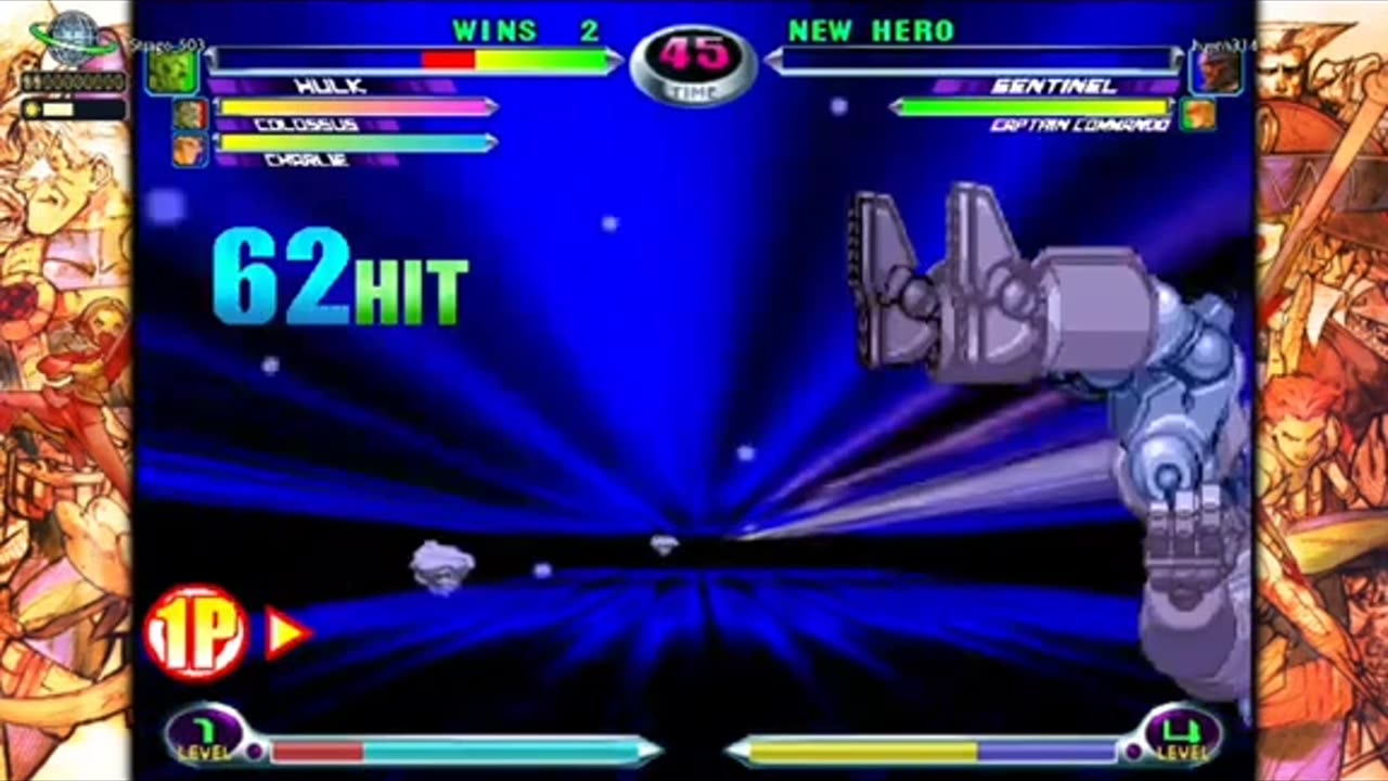 Mvc2 hulk Infinite in the corner By strago_503