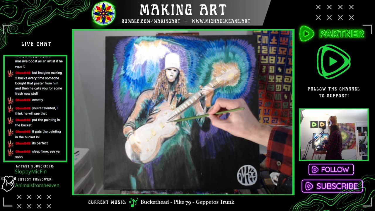 Live Painting - Making Art 3-10-24 - The Creative Encounter