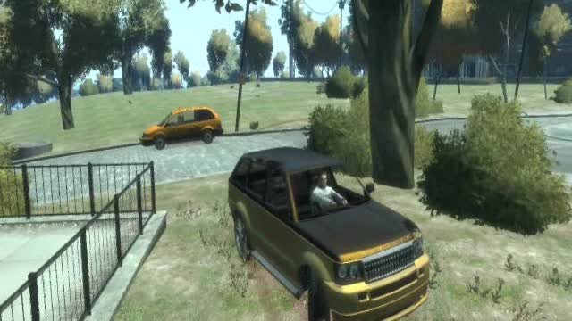 My stunt in GTA IV #2 - Turning over in an SUV