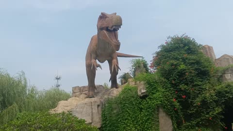 Is this dinosaur going to jump off?