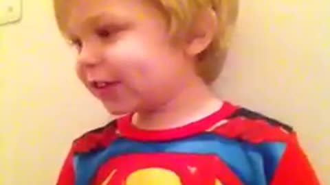 Superman Child _ Funny Video