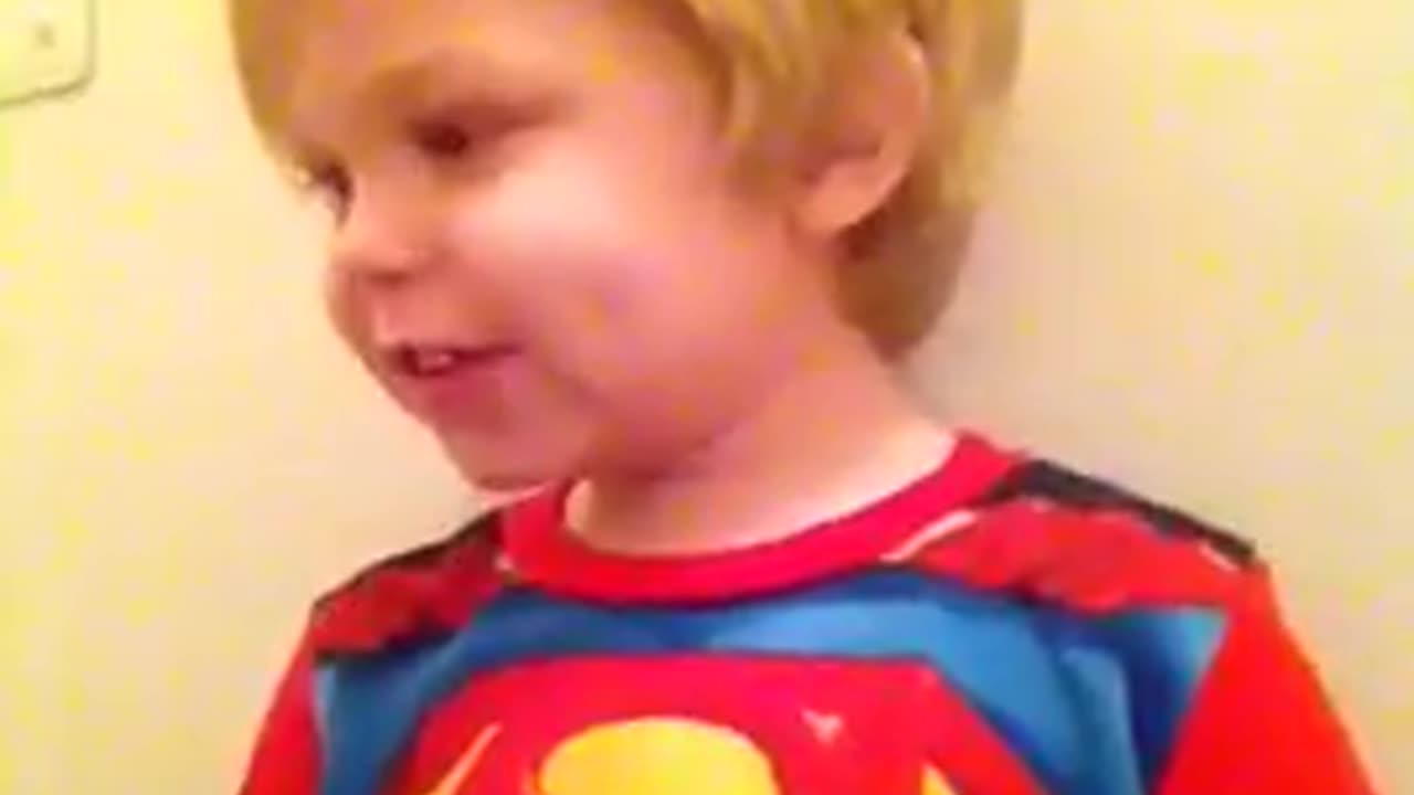 Superman Child _ Funny Video