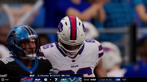 NFL Bills @ Lions Full Game - Madden NFL 25