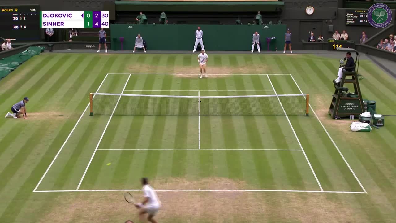 Novak Djokovic vs Jannik Sinner | Match Highlights | Wimbledon 2022