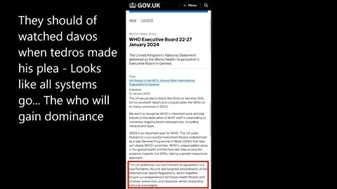 THE WHO TREATY! The news is already second hand even though its fresh