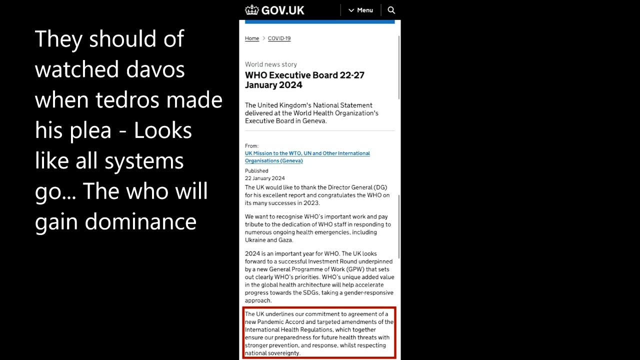 THE WHO TREATY! The news is already second hand even though its fresh
