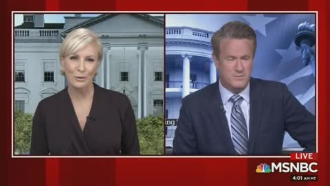 Scarborough makes his own sounds effects to mock Trump