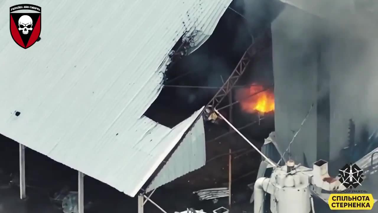 72 Mech Brigade Black Zaporozhians destroy a Russian BMP in a hangar