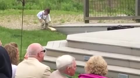 Kids add some comedy to a weddings Ring Bearer Fails