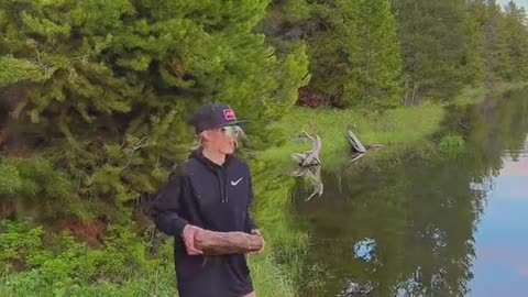 rock skipping world record