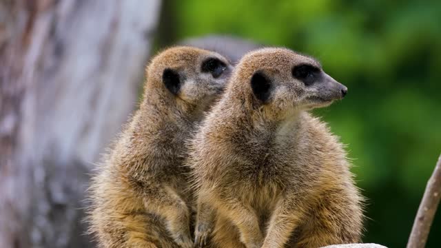 They both looked cool you know i think they are looking for there friend