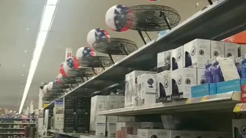 Beach Balls Float Above Fans