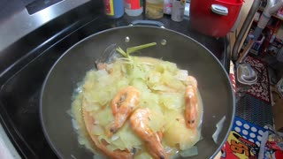 Cooking Green Papaya Gulay From My Garden With Coconut!