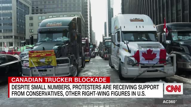 CNN:TRUCKERS PROTESTING MANDATES WANT FREEDOM,WATEFER THAT MEANS