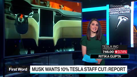 Elon Musk Aims to Cut 10% of Tesla Staff: Report