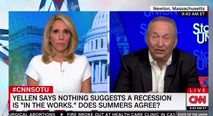 Former Treasury Secretary Summers: "I Think There Is Certainly a Risk of Recession in the Next Year"