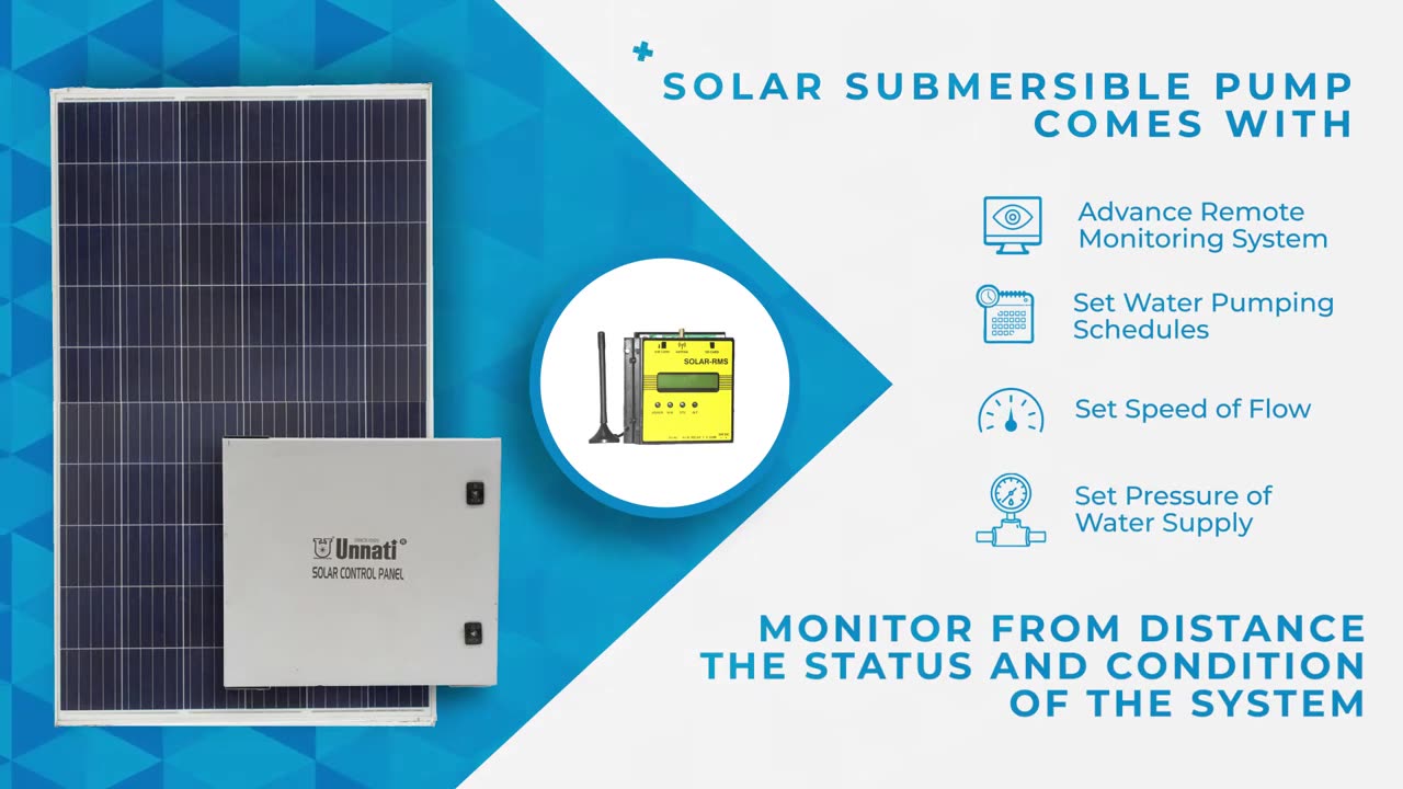 Solar Powered Submersible Pumps by Unnati Pumps