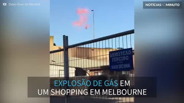 Vídeo mostra explosão de gás em shopping de Melbourne