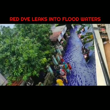 A river turns blood red