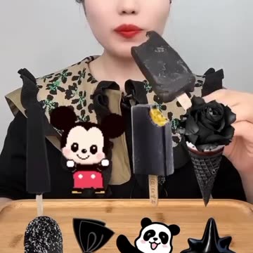 Eating Panda Ice Cream Challenge | #asmr #food #shorts