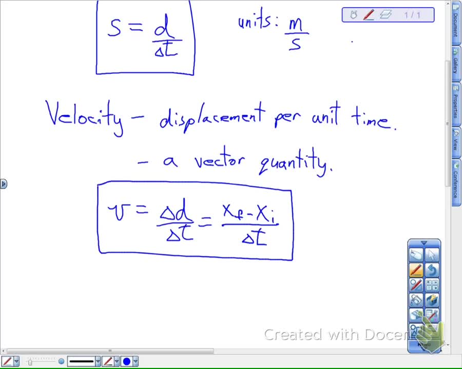 Speed and Velocity Lesson