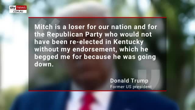 'Mitch is a loser'- Trump hits back at McConnell over Ye, Fuentes dinner