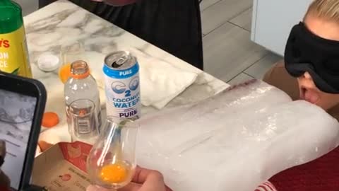 She never saw the EGG coming!..