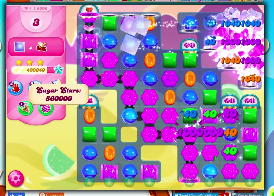 Candy Crush Level 8600 (No Boosters) released 1/21/21