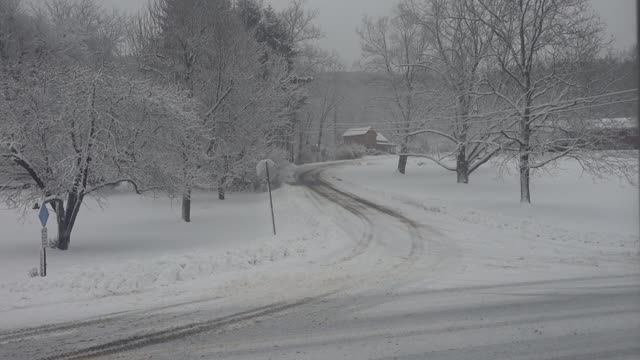 First Snow Storm Of The Seaon - It's Beautiful! It's Dangerous !