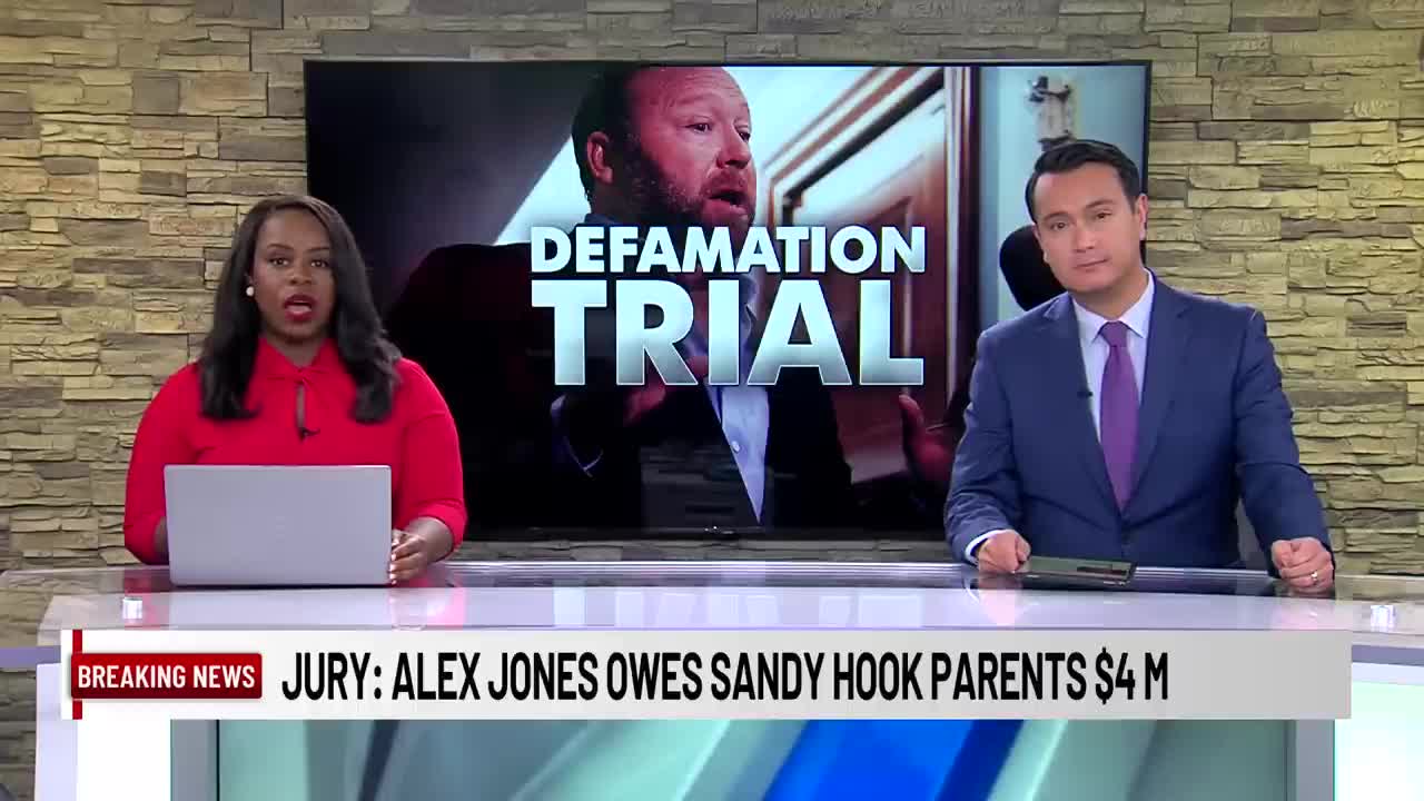 Jury finds Alex Jones must pay Sandy Hook parents more than $4 million