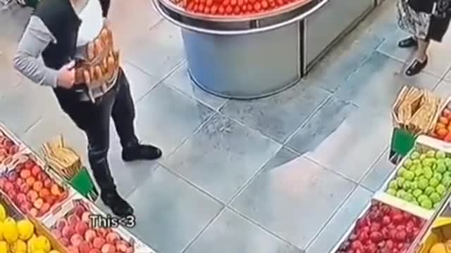 A senior lady and grocery store employee have a stand off every time she comes by ⭐️Amazing