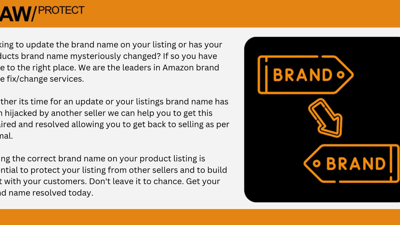 CHANGE/FIX AMAZON LISTING BRAND NAME