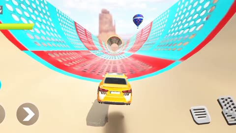 Rampe Car Gameplay : GT Car Stunts Gameplay Par-1 Lavel-1 Camplete