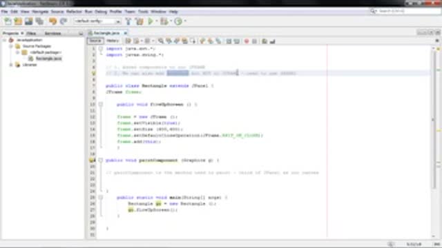 Java Tutorial for Beginners - 44 - GUI - Graphics and the Paint method 2