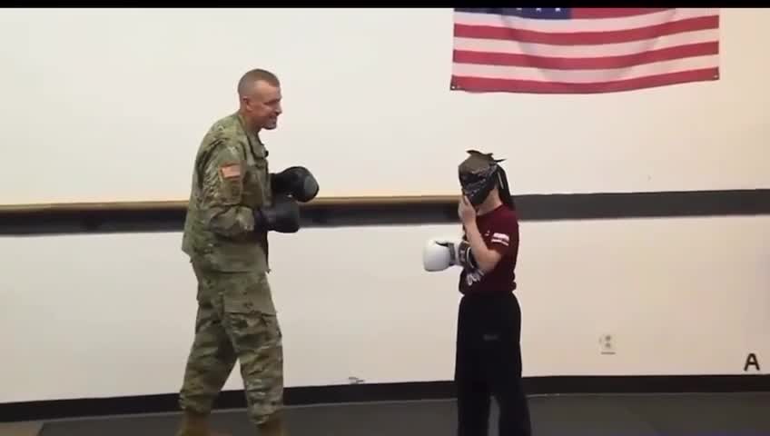 Military Father - Surprise!